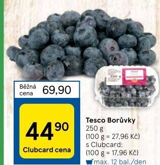 Borůvky Tesco
