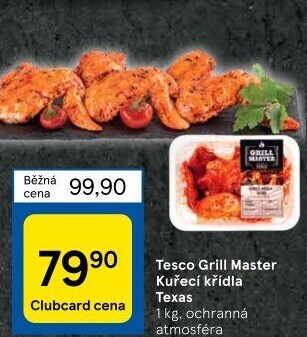 Kuřecí křídla Texas Grill Master Tesco