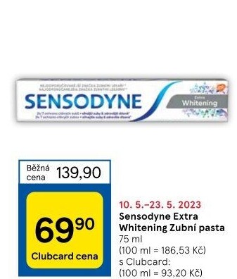 Pasta na zuby Extra Whitening Sensodyne