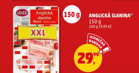 Anglická slanina LE&amp