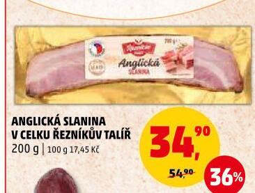 Anglická slanina Řezníkův talíř
