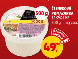 Česneková pomazánka se sýrem Gastro