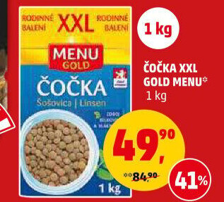 Čočka Menu Gold