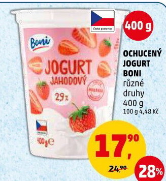 Jogurt ochucený Boni