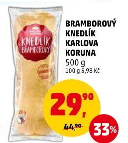 Knedlík bramborový Karlova Koruna