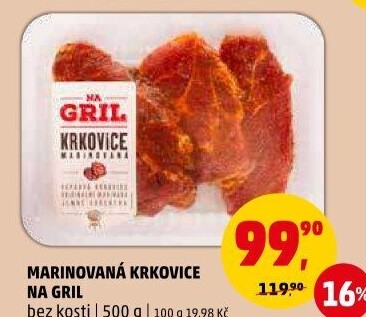 Krkovice bez kosti marinovaná Na gril Penny