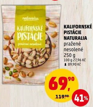 Pražené pistácie kalifornské Naturalia