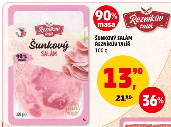 Salám šunkový Řezníkův talíř