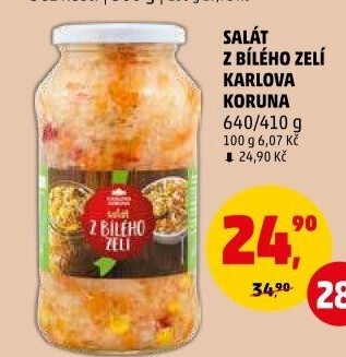 Salát z bílého zelí Karlova Koruna