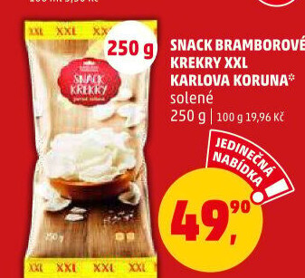 Snack Krekry Karlova Koruna