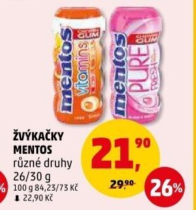 Žvýkačky Mentos