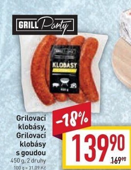 Grilovací klobásy Grill Party