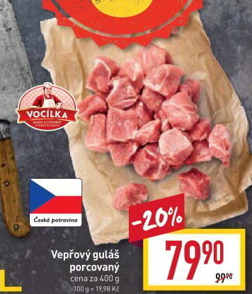 Maso na guláš vepřové Vocílka