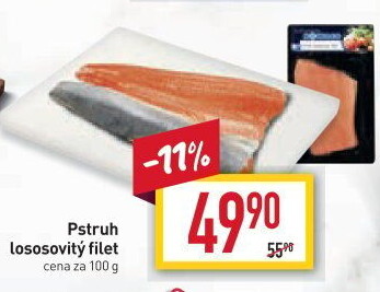 Pstruh lososovitý filety