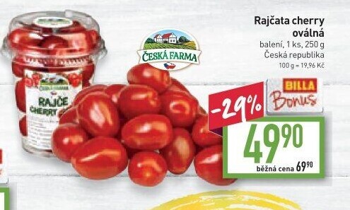 Rajčata cherry Česká farma