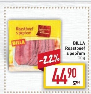 Roastbeef s pepřem Billa