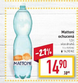 Ochucená voda Mattoni