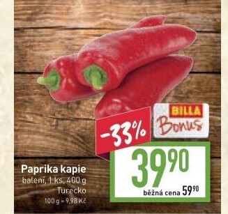 Paprika červená kapie