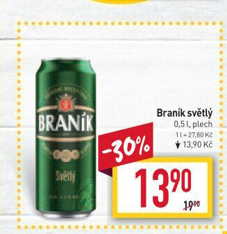 Pivo světlé Braník