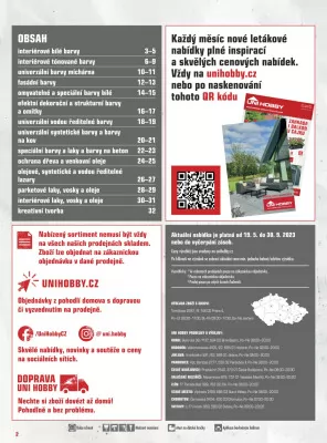 akční leták UNI HOBBY 19.5.2023-30.9.2023