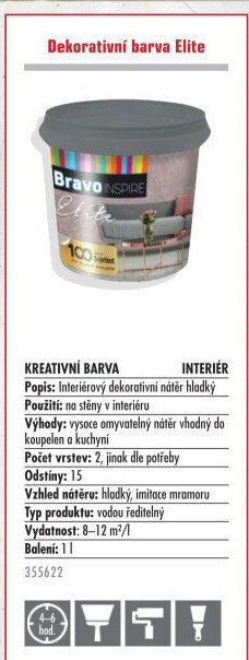 Barva dekorativní Elite Bravo Inspire