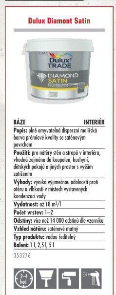 Barva Diamond Satin Dulux