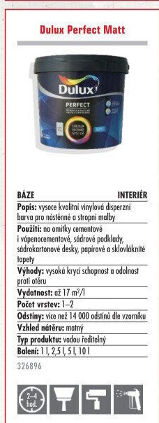 Barva interiérová Perfect Matt Dulux