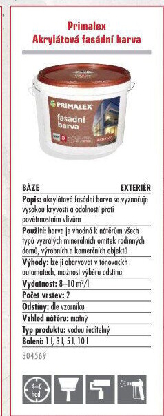 Fasádní barva Primalex Procolor