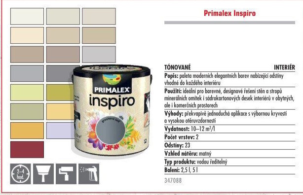 Interiérová barva Primalex Inspiro
