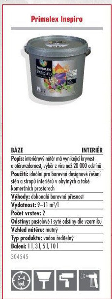Interiérová barva Primalex Inspiro