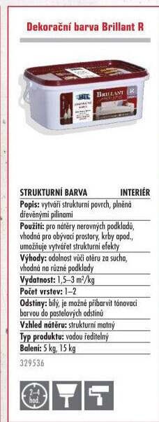 Interiérová dekorační barva Brillant HET