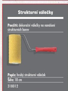 Malířský váleček strukturální