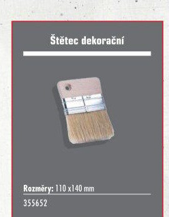 Štětec dekorační