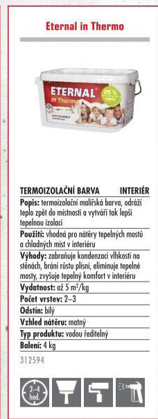 Termoizolační malířská barva IN Thermo Eternal