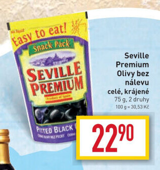 Olivy bez nálevu Seville Premium