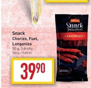 Salám Chorizo snack Argal