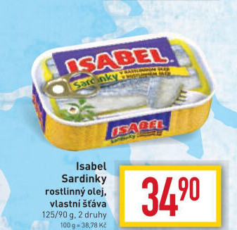 Sardinky v oleji Isabel
