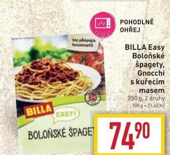 Špagety Boloňské Easy Billa