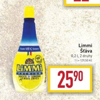 Šťáva citronová Limmi