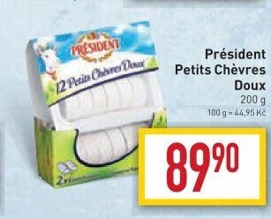 Sýr kozí Petits Chévres Doux Président