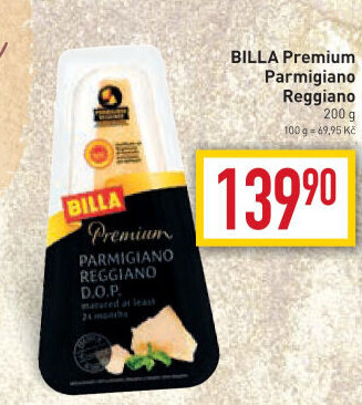 Sýr Parmigiano Reggiano Premium Billa