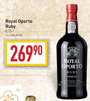 Víno červené Ruby Royal Oporto Real Companhia Velha