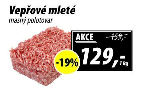 Maso mleté vepřové