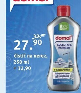 Čistič na nerezové povrchy Domol
