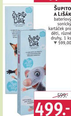 Dětský sonický kartáček Šupito a Lišák