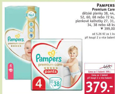 Pleny dětské Pampers Premium Care