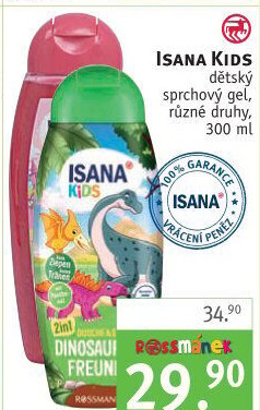 Šampon a sprchový gel 2v1 dětský Kids Isana