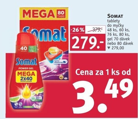 Tablety do myčky Somat