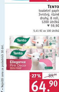 Toaletní papír 3vrstvý Tento