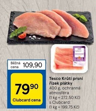 Krůtí prsní řízky Tesco
